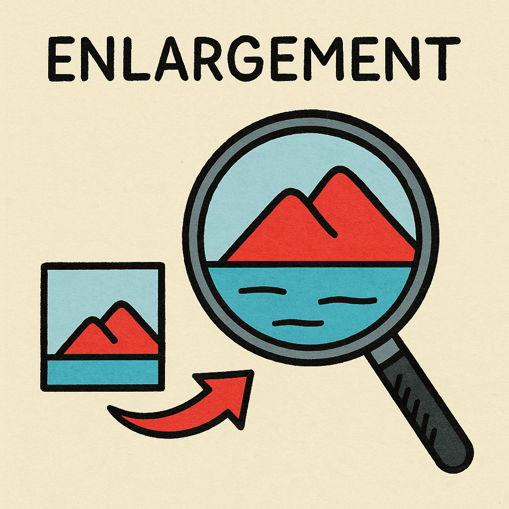 enlargement meaning and examples thumbnail