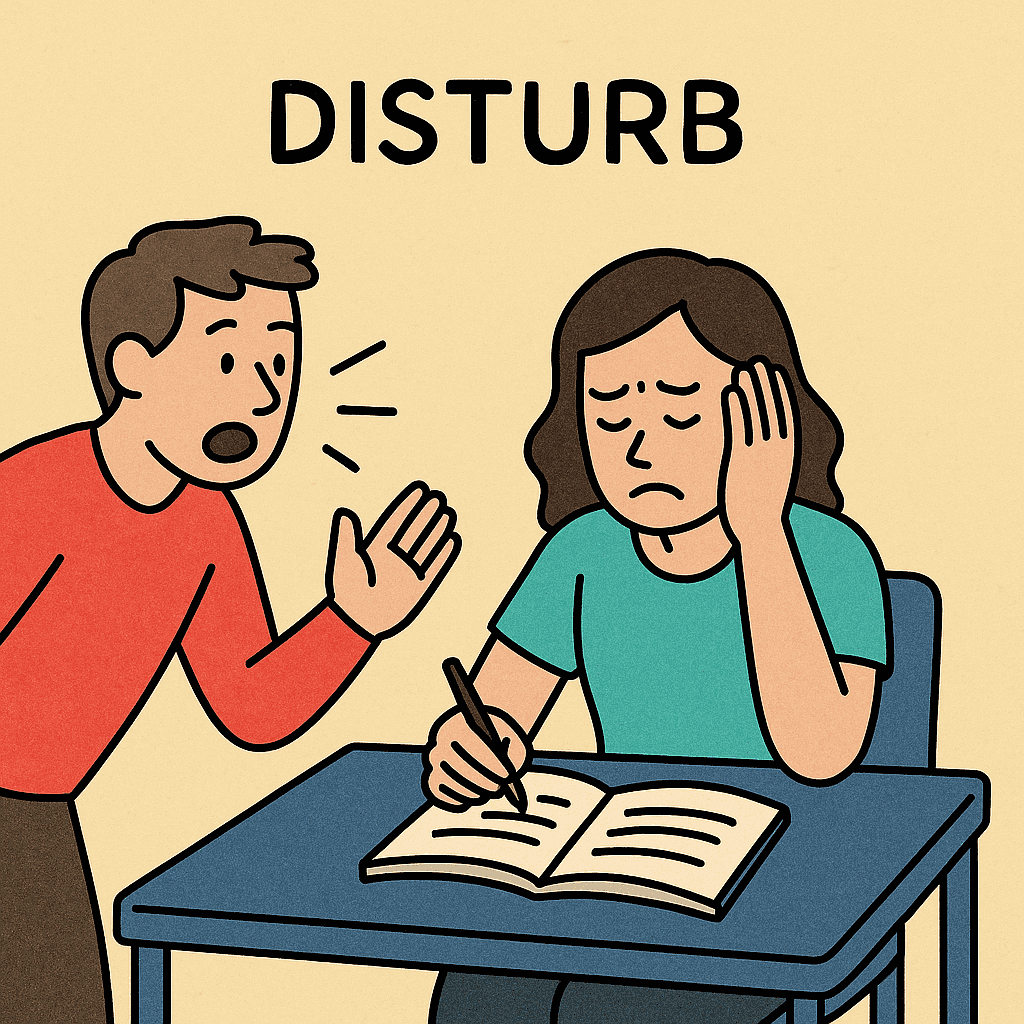 disturb meaning and examples thumbnail
