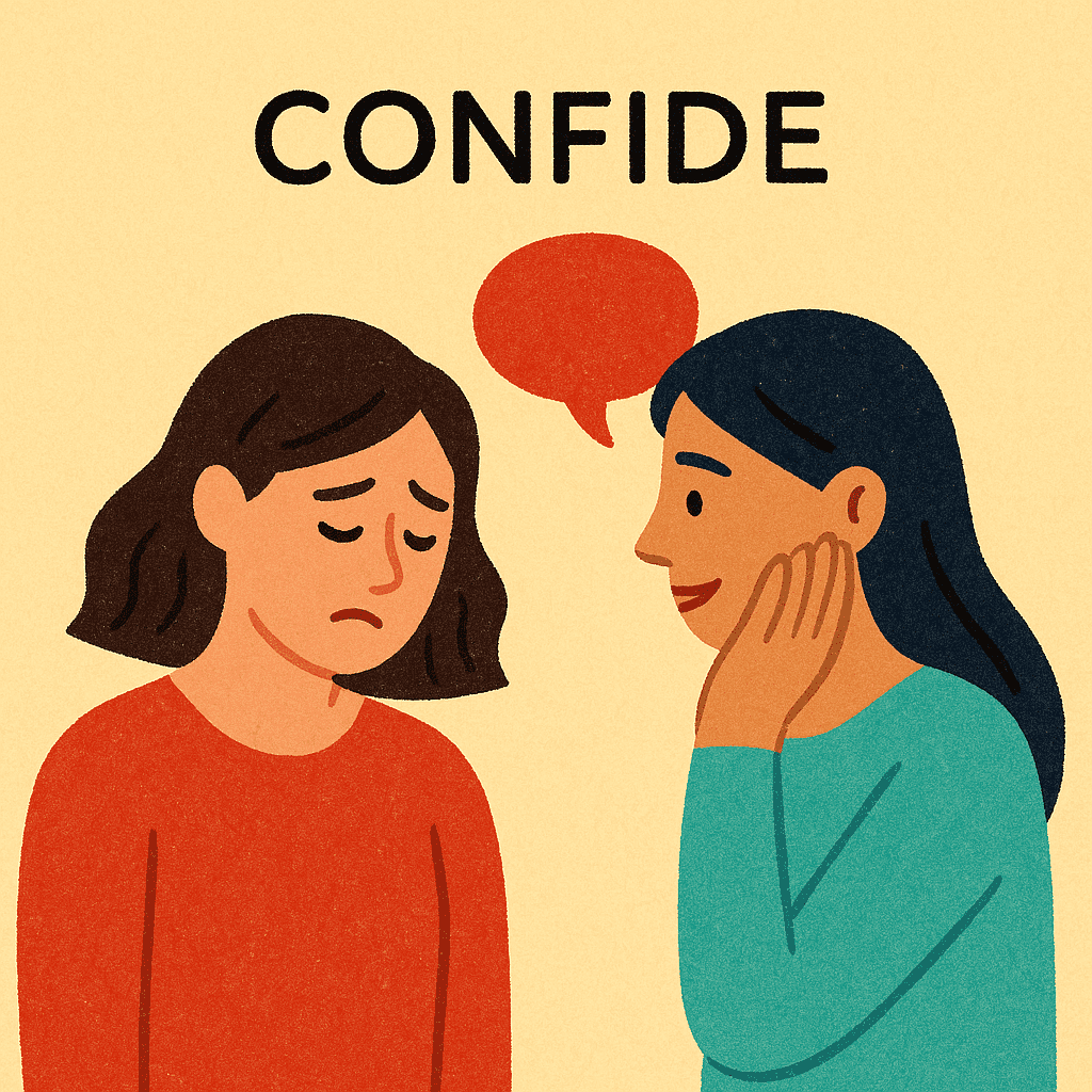 confide meaning and examples thumbnail
