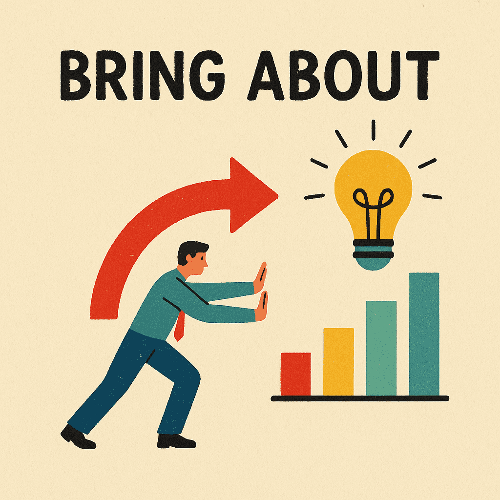 bring about meaning and examples