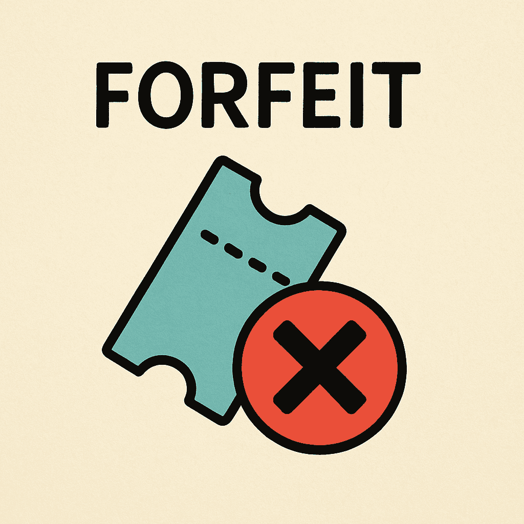 forfeit meaning and examples thumbnail