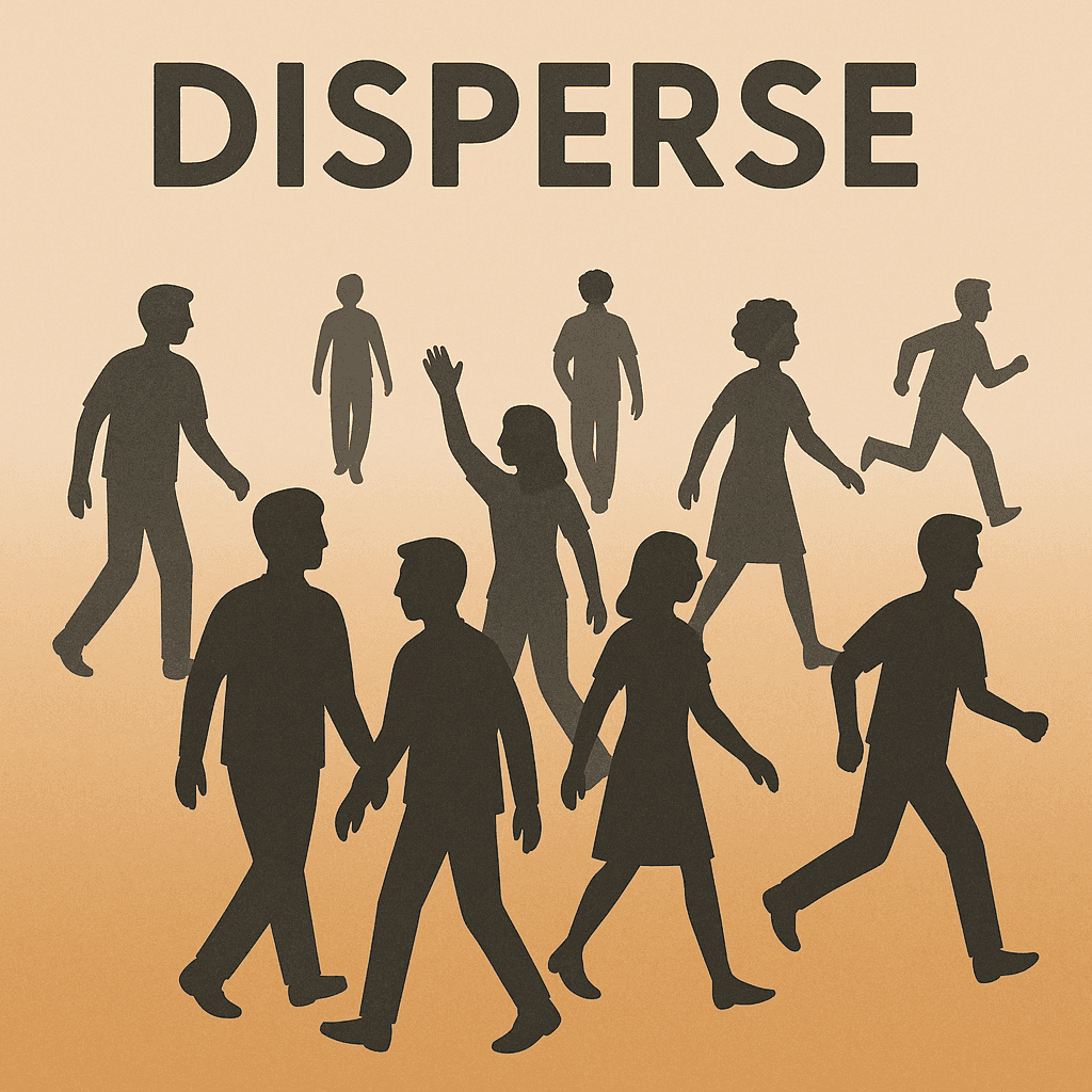 disperse meaning and examples thumbnail